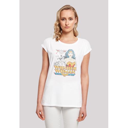 „T-Shirt F4NT4STIC „“DC Comics Superhelden Wonder Woman Posing““ Gr. S, weiß Damen Shirts Jersey Print“