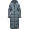 Wintermantel RAGWEAR "Patrise", Damen, Gr. L (40), grau, Außenmaterial: 100% Polyester, Innenfutter: 100% Polyester, Wattierung: 100% Polyester, modisch, bequem wadenlang, hoch geschlossener Ausschnitt, Langarm Ärmel ohne Ärmelschlitz normaler Saum,...