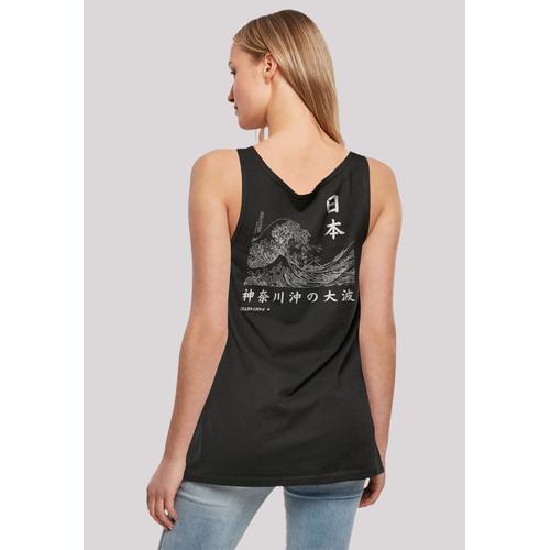 „T-Shirt F4NT4STIC „“Kanagawa Welle““ Gr. 3XL, schwarz Damen Shirts Jersey Print“