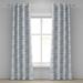 Harbour Stripe Grommet Curtain Abstract Brushstroke Nautical Ocean Horizontal Lines Soft Picture Decorative 2-Panel Window Drapes For Bedroom Living Room 50 X 84 Night Blue White