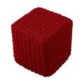 Stretch Ottoman Cover Ottoman Protector for Living Room Wine Red