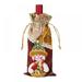 Christmas Wine Bottle Cover Handmade Wine Bottle Wine Bottle Holder Pouch Bags Santa Claus Snowman Elk Wine Bottle Toppers Bottle Dress for Christmas Decoration Favors - 1pc