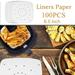 CFXNMZGR Blotting Paper 100PcsAbsorbing Paper Perforated Paper For Air Fryer Streamer Pans