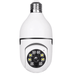 Wireless Light Bulb Camera 360Â°Panoramic Surveillance Cam 2.4GHz WiFi Smart 1080P Outdoor Security Camera with Motion Detection Alarm Night Vision Two-Way-Talk Phone Remote View Indoor E27