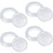 4 Pcs Silicon Patio Table Umbrella Hole Ring for 2 Standard Table Hole Umbrella Hole Ring Plug and Cap Set Outdoor Patio Umbrella Plug for Patio Table