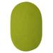 Porch & Den Oakland Reversible Indoor/ Outdoor Area Rug Neon Green 2 x 3 Oval N/A Solid 2 x 3 Accent Outdoor Indoor Kitchen Living Room