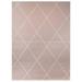 Balta Silas Diamond Trellis Indoor/Outdoor Area Rug Pink 7 10 x 10 8 x 10 White