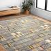 Alexander Home Armanda Modern Patterned Inspired Indoor/ Outdoor Area Rug 7 10 x 11 2 8 x 10 Outdoor Indoor