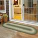 Rhody Rug Norfolk Flat-braided Indoor/ Outdoor Rug Green Multi 2 ft x 4 ft 2 x 6 Oval Entryway Oval