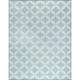 Alise Rugs Vision Modern & Contemporary Geometric Indoor/Outdoor Area Rug Aqua/White 5 x 6 11 5 x 8 Outdoor Indoor Living Room Bedroom Patio