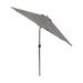 Greemotion Halo 9-foot Tilting Round Market Umbrella with Base (UV 50+) Graphite