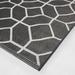 Balta Bouvard Geometric Trellis Indoor/Outdoor Area Rug Charcoal 7 10 x 10 8 x 10 Khaki Black