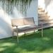 Humble and Haute Humble + Haute Indoor/Outdoor Solid Corded Bench Cushion Graphite - 48 x 19 x 3 Bench Cushion Corded