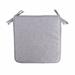 Square Strap Garden Chair Pads Seat Cushion for Outdoor Bistros Stool Patio Dining Room Linen Grey_With straps