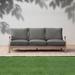 Humble and Haute Humble + Haute Indoor/Outdoor Deep Seating Sofa Cushion Set 22.5 x 22.5 x 5 Sofa Cushion Set Corded - Graphite