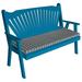 Kunkle Holdings LLC Pine 4 Fanback Garden Bench Caribbean Blue