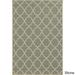 Carson Carrington Style Haven Vasby Indoor/ Outdoor Lattice Rug Dark Grey/Ivory 6 7 x 9 6 6 x 9 Outdoor Indoor Patio Dining Room Brown Teal