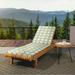 Mozaic Company Humble + Haute Sunbrella Outdoor Chaise Lounge Cushion with Ties - 72 in x 22 in x 2 in Reign Jungle