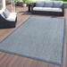 World Rug Gallery Modern Geometric Textured Flat Weave Indoor/Outdoor Area Rug 7 10 X10 - Blue