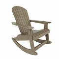 Costaelm Florence HDPE Adirondack Rocking Chair Taupe