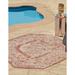 Outdoor Nirie Collection Area Rug Rust Red - 7 10 x7 10 Octagon