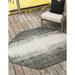 Outdoor Ucul Collection Area Rug Charcoal Gray - 5 3 x5 3 Octagon