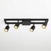 Vidalite 4 Bulb LED Sqaure Head Track - Black