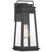 Boone 1-Light Outdoor Wall Lantern in Matte Black