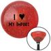 American Shifter Black I Love My Import Orange Retro Metal Flake Shift Knob with M16 x 1.5 Insert Auto