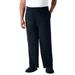 Men's Big & Tall Sherpa PJ pants by KingSize in Black (Size 6XL)
