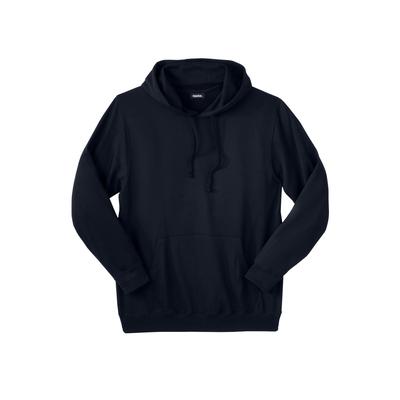 Men's Big & Tall Ultra-Comfort Fleece Pullover by KingSize in Black (Size 6XL)