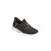 Wide Width Women's The Slip-Ins™ Hands-Free Sneaker by Skechers in Black Lavender Wide (Size 9 1/2 W)