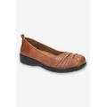 Women's Haley Casual Flat by Easy Street in Tobacco (Size 7 1/2 M)