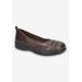 Women's Haley Casual Flat by Easy Street in Brown (Size 9 M)