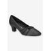 Women's Cristiny Pump by Easy Street in Black Satin (Size 8 1/2 M)