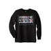 Men's Big & Tall Long Sleeve Graphic Tee by KingSize in Periodically (Size 9XL)