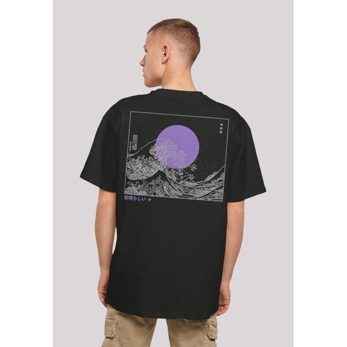 „T-Shirt F4NT4STIC „“Kanagawa Welle““ Gr. 4XL, schwarz Herren Shirts T-Shirts Print“