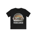 T-Shirt F4NT4STIC "Star Wars The Mandalorian Baby Yoda" Gr. 134/140, schwarz Mädchen Shirts T-Shirts