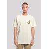 T-Shirt F4NT4STIC "Rubber Duck Wizard OVERSIZE TEE", Herren, Gr. XL, beige (sand), Obermaterial: 100% Baumwolle, casual, oversize, Rundhals, Kurzarm ohne Bündchen, Shirts, Print