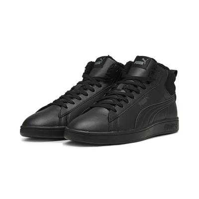 Sneaker PUMA "Smash 3.0 Mid WTR Sneakers Erwachsene", Gr. 44.5, schwarz (schwarz shadow gray), Obermaterial: Synthetik, Leder; Futter: Textil; Innensohle: Textil; Laufsohle: Gummi, Schuhe Image