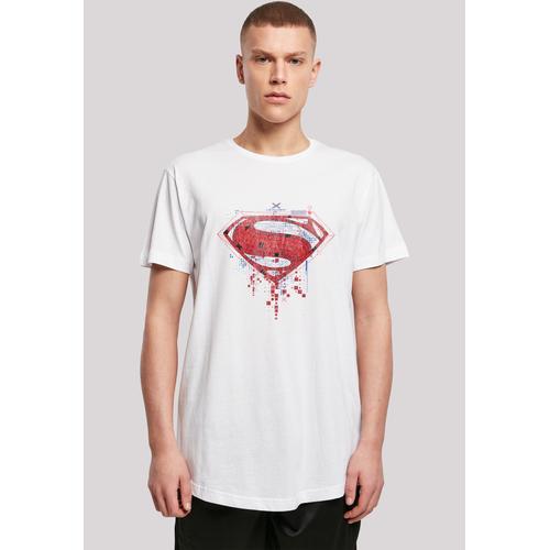 „T-Shirt F4NT4STIC „“DC Comis Superhelden Superman Geo Logo““ Gr. 5XL, weiß Herren Shirts T-Shirts Print“