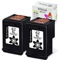 62XL Ink Cartridges Black Combo Pack for 62 Ink 62XL Ink Cartridge High-Yield Remanufactured Works with Envy 5540 5541 5546 5640 5642 5644 5646 7640 7645 OfficeJet 5740 5742 200 200c 250 printer.