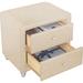 Winston Porter Kleintank 2 Drawer Nightstand Wood/Upholstered in Brown | Wayfair E16F72665E4C41388D819F9F9BACE07C