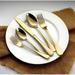 Mercer41 Nazym Stainless Steel Flatware Set - Service for 4 Stainless Steel in Gray/Yellow | Wayfair 038B432B12034E6EB37E0E2199F3C509