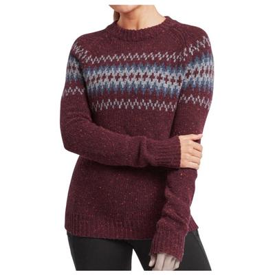 Sherpa - Women's Dumji Crew Sweater - Merinopullover Gr L rot Image