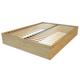 Lit coffre 2 places bois massif 160x200 Miel