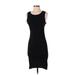 Leith Casual Dress - Bodycon Scoop Neck Sleeveless: Black Print Dresses - Women's Size Small