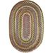 Rhody Rug Charisma Indoor/ Outdoor Braided Area Rug Bronze 7 x 9 Oval Synthetic Nylon Polypropylene 7 x 9 Outdoor Indoor Tan Oval