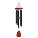 28-inch Redwood Wind Chime w/ Customization in Forest Green by Wind for Patio Backyard Garden and Outdoor dÃ©cor.