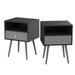 Modern Bedside Tables Set of 2,Nightstand with 1 Storage Drawer -Chic Simple Assembly End Side Table,Sofa Table